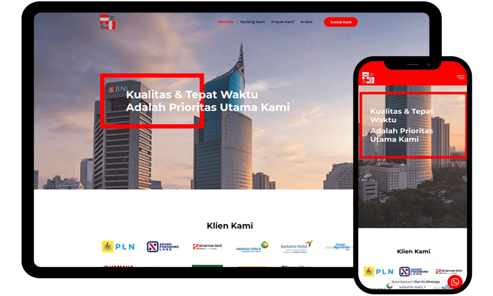 Jasa Redesign Website seperti maxima-group.co.id